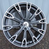 Alu kola Racing Line H1069, 19x8.5 5x112 ET25, šedivá + leštění