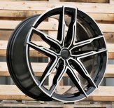 Alu kola Racing Line H3076F, 20x9.5 5x112 ET35, černá + leštění (zátěžová)