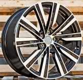 Alu kola Racing Line H3091F, 22x9.5 5x120 ET45, černá + leštění (zátěžová)