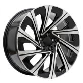 Alu kola Racing Line H3141F, 19x9.5 5x112 ET51, černá + leštění (zátěžová)