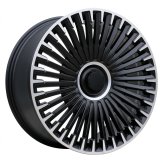 Alu kola Racing Line H3286F, 21x9 5x112 ET30, černá matná + leštění (zátěžová)
