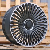 Alu kola Racing Line H3286F, 21x9.5 5x112 ET30.1, černá matná + leštění (zátěžová)