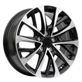 Alu kola Racing Line H3320F, 17x7.5 5x114.3 ET40, černá + leštění