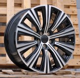 Alu kola Racing Line H3337F, 19x8.5 5x108 ET47, černá + leštění