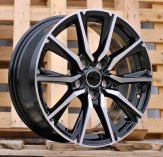 Alu kola Racing Line H3347F, 17x7.5 5x114.3 ET40, černá + leštění