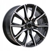 Alu kola Racing Line H3347F, 17x7.5 5x114.3 ET40, černá + leštění