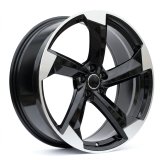 Alu kola Racing Line H3388F, 17x7.5 5x112 ET40, černá + leštění
