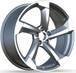 Alu kola Racing Line H3388F, 19x8.5 5x112 ET35, černá + leštění