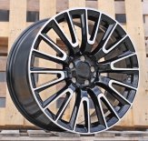 Alu kola Racing Line H3420F, 20x8.5 5x112 ET35.5, černá + leštění (zátěžová)
