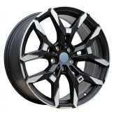 Alu kola Racing Line H3456F, 19x8.5 5x112 ET26, černá matná + leštění