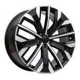 Alu kola Racing Line H3460F, 21x8.5 5x108 ET49.5, černá + leštění (zátěžová)