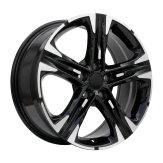 Alu kola Racing Line H3482F, 18x7.5 5x114.3 ET50.5, černá + leštění