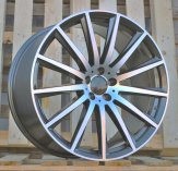 Alu kola Racing Line H3524F, 21x11 5x112 ET42, šedivá + leštění (zátěžová)