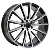 Alu kola Racing Line H3524F, 22x9.5 5x112 ET45, černá + leštění (zátěžová)
