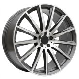 Alu kola Racing Line H3524F, 22x9.5 5x112 ET45, šedivá + leštění (zátěžová)