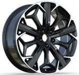 Alu kola Racing Line H3532F, 19x8 5x112 ET40, černá matná + měděná barva leštění