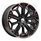 Alu kola Racing Line H3532F, 19x8 5x112 ET40, černá matná + měděná barva leštění
