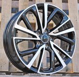 Alu kola Racing Line H3568F, 19x7 5x114.3 ET35, černá + leštění