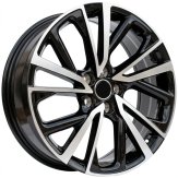 Alu kola Racing Line H3568F, 19x7 5x114.3 ET35, černá + leštění