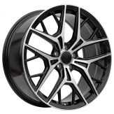 Alu kola Racing Line H3573F, 20x9 5x112 ET34, černá + leštění (zátěžová)