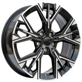 Alu kola Racing Line H3580F, 18x8 5x112 ET50, černá + leštění