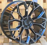 Alu kola Racing Line H5083, 21x10 5x130 ET50, černá + leštění (zátěžová)