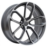 Alu kola Racing Line H5084, 20x10 5x130 ET45, šedivá matná + leštění (zátěžová)