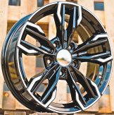 Alu kola Racing Line H581, 16x7 5x120 ET35, černá + leštění