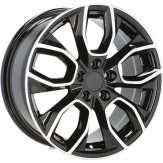 Alu kola Racing Line H593, 17x7.5 5x112 ET45, černá + leštění