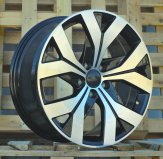 Alu kola Racing Line H617F, 18x8 5x112 ET44, černá + leštění