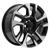 Alu kola Racing Line H957F, 18x7.5 6x139.7 ET25, černá + leštění