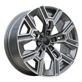 Alu kola Racing Line HF5220, 20x8.5 5x112 ET25, šedivá + leštění (zátěžová)