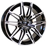 Alu kola Racing Line I0294, 19x8.5 5x112 ET40, černá + leštění (zátěžová)