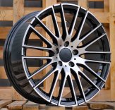 Alu kola Racing Line I0341, 19x8.5 5x112 ET35.5, černá + leštění (zátěžová)