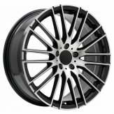 Alu kola Racing Line I0341, 19x8.5 5x112 ET35.5, černá + leštění (zátěžová)
