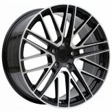 Alu kola Racing Line I0375, 21x9.5 5x130 ET69, černá + leštění (zátěžová)