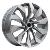 Alu kola Racing Line I1139, 19x8 5x112 ET41, šedivá + leštění