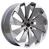 Alu kola Racing Line I1141, 21x8.5 5x112 ET40, šedivá + leštění (zátěžová)