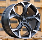 Alu kola Racing Line I5163, 18x8 5x112 ET40, černá matná + leštění