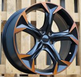 Alu kola Racing Line I5163, 18x8 5x112 ET45, černá matná + měděná barva leštění