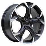 Alu kola Racing Line I5163, 20x8.5 5x112 ET40, černá matná + leštění