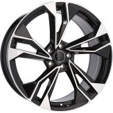 Alu kola Racing Line I5493, 17x7.5 5x112 ET35, černá + leštění