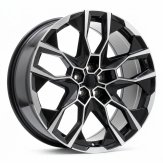 Alu kola Racing Line I5592, 21x9.5 5x120 ET26, černá + leštění (zátěžová)