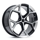Alu kola Racing Line I5598, 19x8.5 5x112 ET40, stříbrná + černá lesklá (zátěžová)