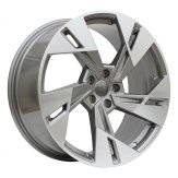 Alu kola Racing Line I5640, 20x9 5x112 ET38, šedivá + leštění