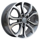 Alu kola Racing Line I7044, 17x7 5x112 ET48.5, šedivá + leštění