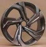 Alu kola Racing Line I7109, 17x7.5 5x114.3 ET45, šedivá + leštění