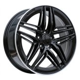 Alu kola Racing Line IN3517F, 19x8 5x112 ET52, černá + leštěný límec (zátěžová)