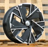 Alu kola Racing Line IN3625F, 16x6.5 4x100 ET37, černá + leštění