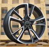 Alu kola Racing Line IN3627F, 17x7 5x100 ET46, černá matná + leštění